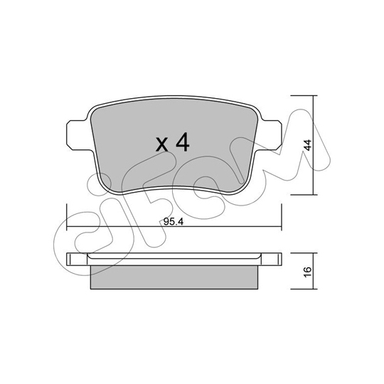822-814-0 - Brake Pad Set, disc brake 