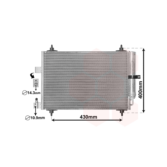40005286 - Condenser, air conditioning 