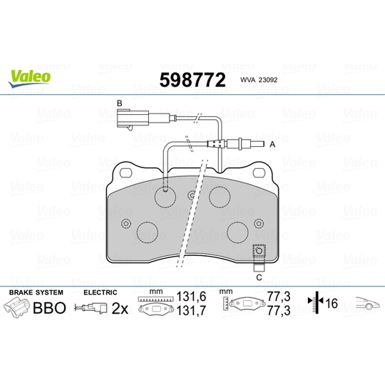 598772 - Brake Pad Set, disc brake 
