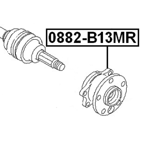 0882-B13MR - Wheel hub 