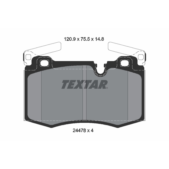 2447801 - Brake Pad Set, disc brake 