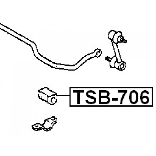 TSB-706 - Bussning, krängningshämmare 
