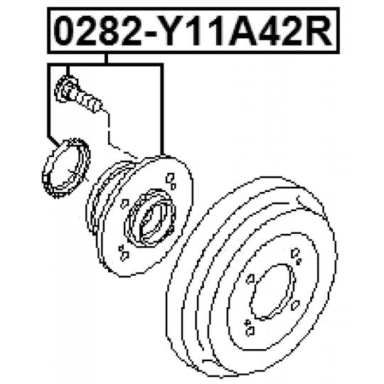 0282-Y11A42R - Wheel hub 