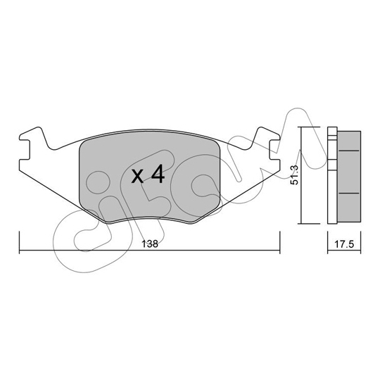 822-047-0 - Brake Pad Set, disc brake 