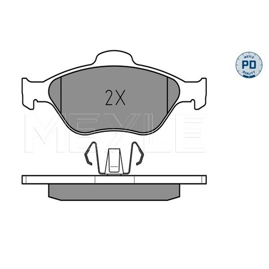 025 236 0418/PD - Brake Pad Set, disc brake 