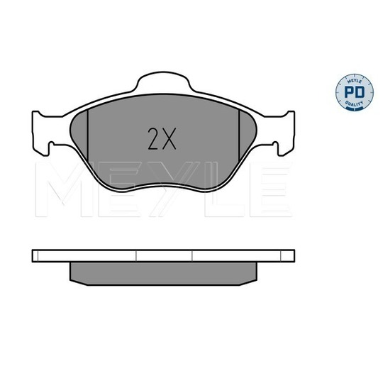 025 236 0418/PD - Brake Pad Set, disc brake 