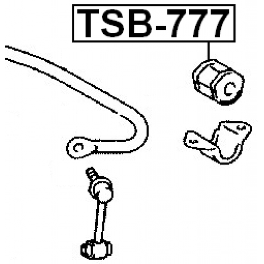 TSB-777 - Bussning, krängningshämmare 