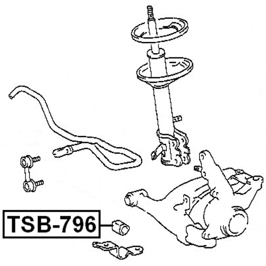 TSB-796 - Bussning, krängningshämmare 