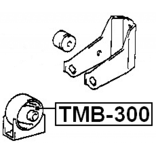 TMB-300 - Moottorin tuki 