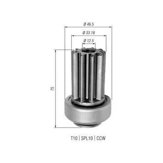 940113020342 - Starter pinion 