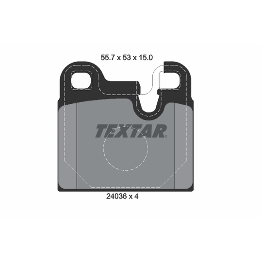 2043602 - Brake Pad Set, disc brake 