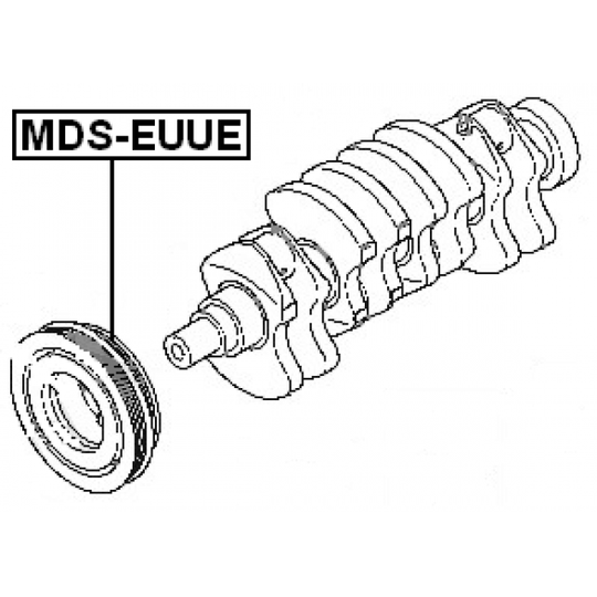 MDS-EUUE - Belt Pulley, crankshaft 