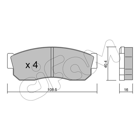 822-202-1 - Brake Pad Set, disc brake 