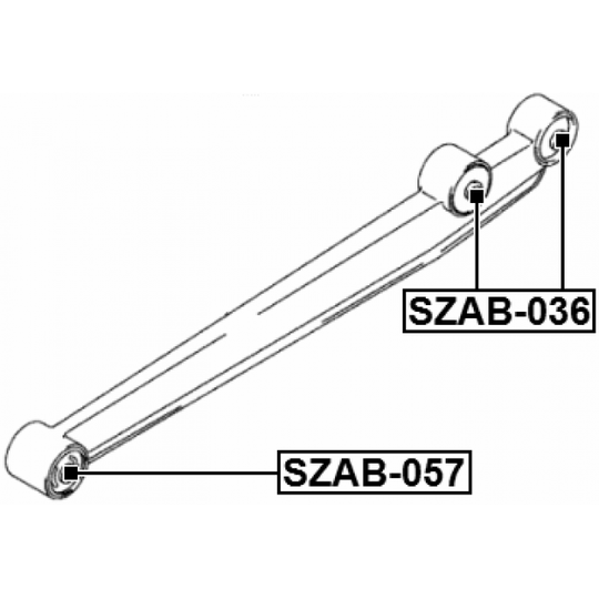 SZAB-036 - Control Arm-/Trailing Arm Bush 