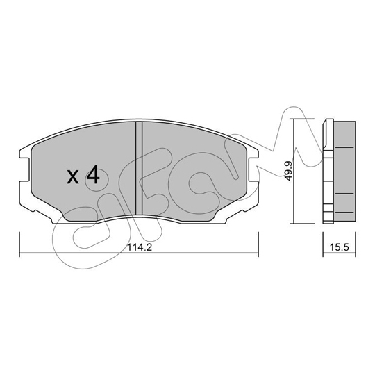 822-221-0 - Brake Pad Set, disc brake 