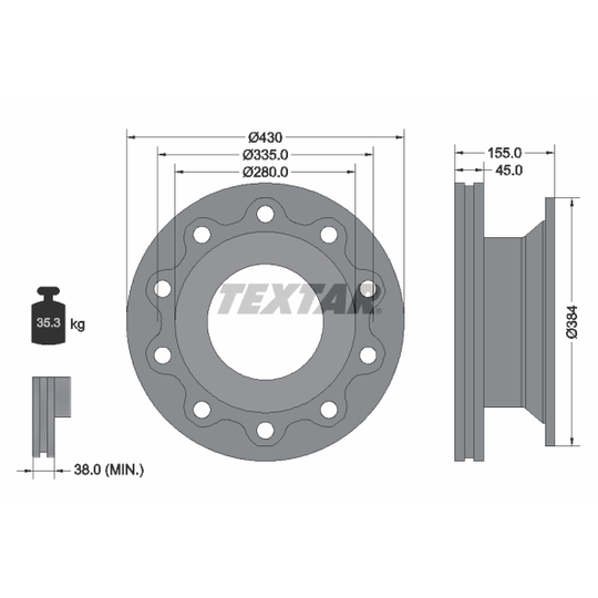 93102000 - Brake Disc 