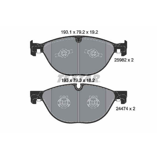 2598201 - Brake Pad Set, disc brake 
