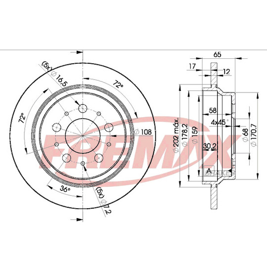 BD-1674 - Brake Disc 