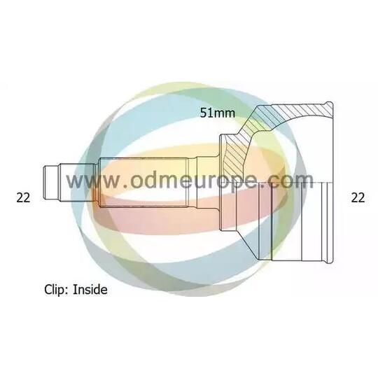 12-351350 - Ledsats, drivaxel 