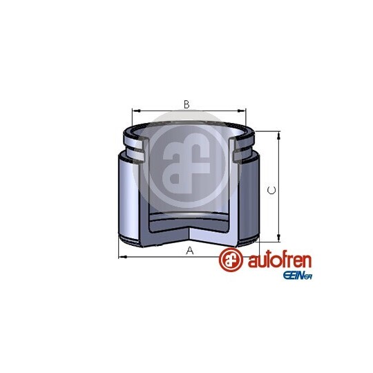 D025564 - Piston, brake caliper 