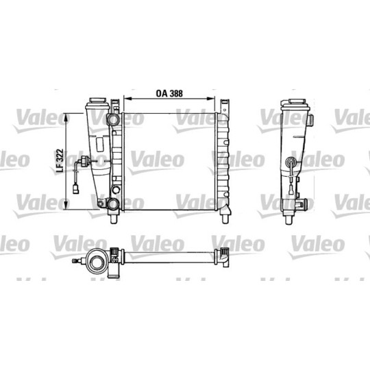 883827 - Radiator, engine cooling 