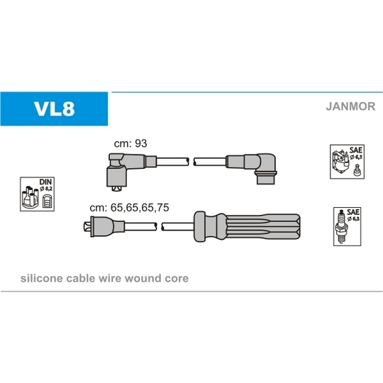 VL8 - Süütesüsteemikomplekt 