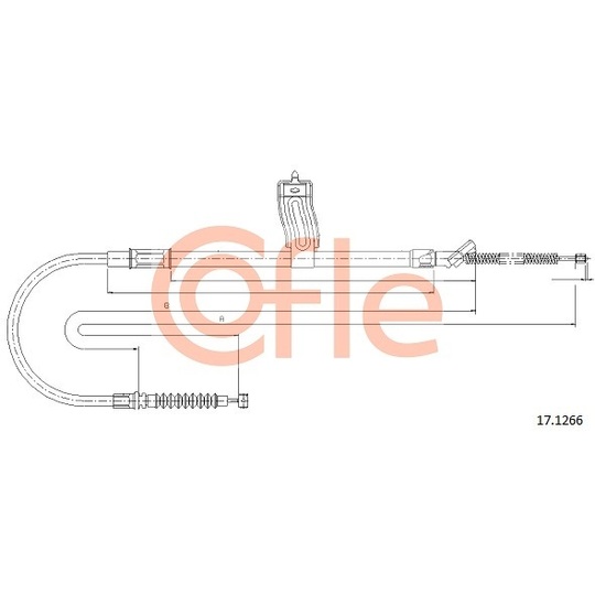 17.1266 - Cable, parking brake 