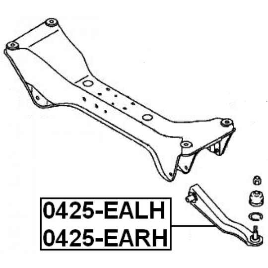 0425-EARH - Länkarm, hjulupphängning 