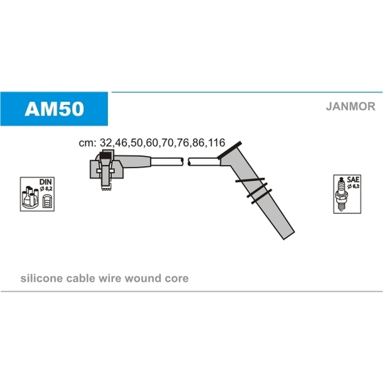 AM50 - Ignition Cable Kit 