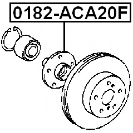 0182-ACA20F - Wheel hub 