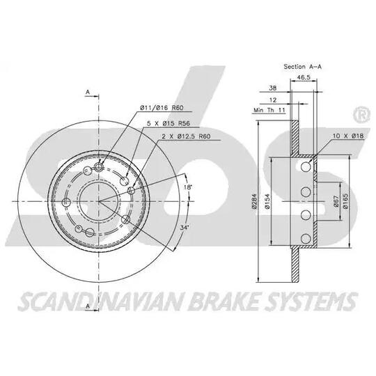 1815203309 - Bromsskiva 