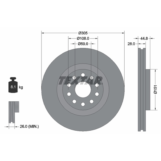 92115800 - Brake Disc 