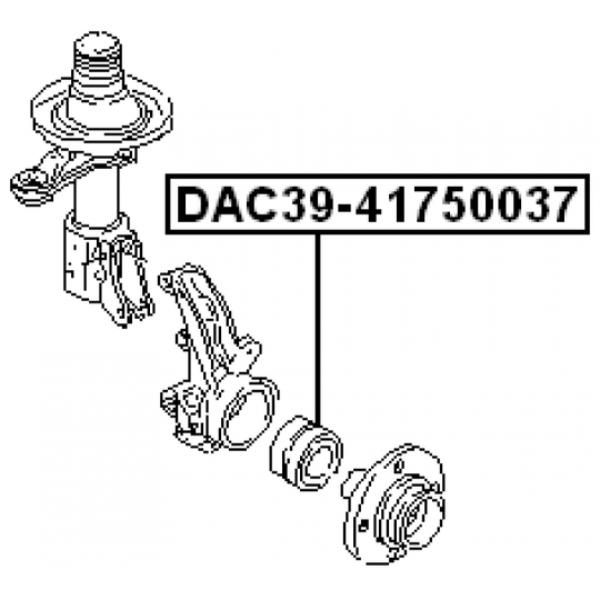 DAC39-41750037 - Wheel Bearing 
