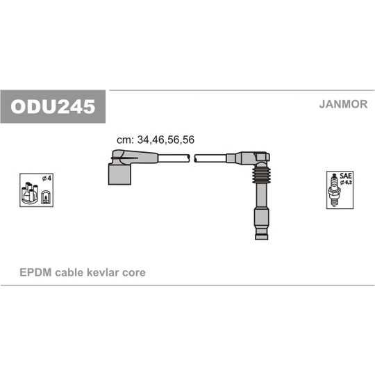ODU245 - Ignition Cable Kit 