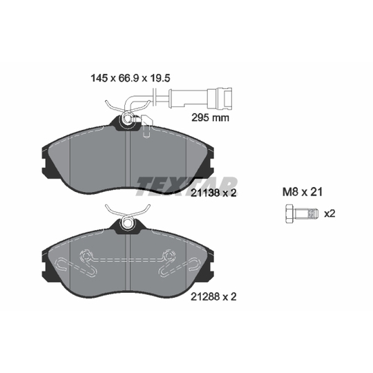 2113802 - Brake Pad Set, disc brake 