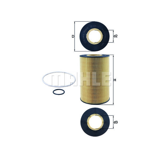 OX 435D - Oil filter 