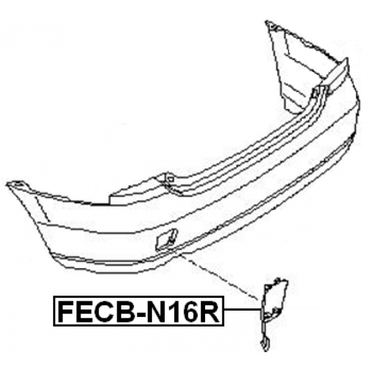 FECB-N16R - Flap, tow hook 