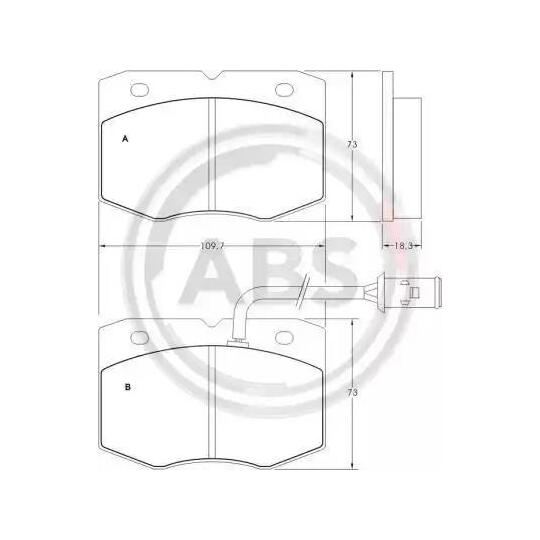 36843 - Brake Pad Set, disc brake 