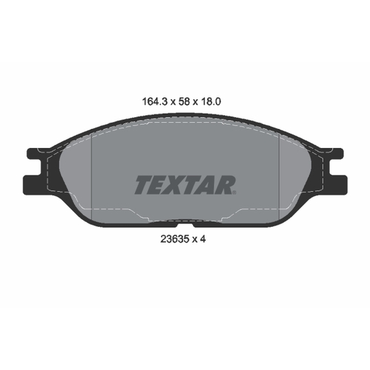 2363501 - Brake Pad Set, disc brake 