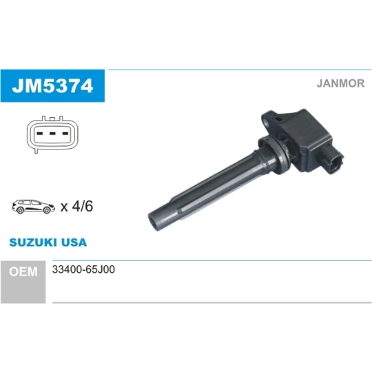 JM5374 - Ignition coil 