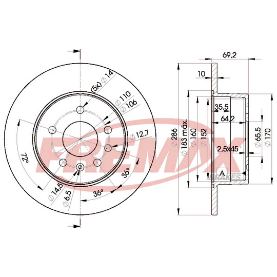 BD-9210 - Bromsskiva 