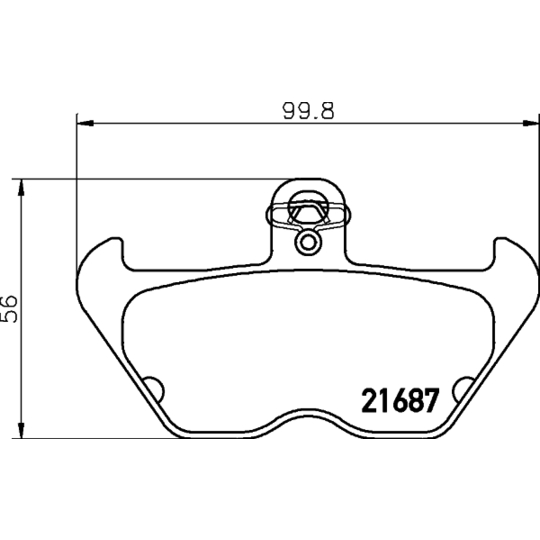 2168701 - Brake Pad Set, disc brake 