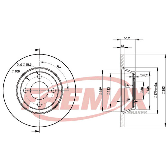 BD-8014 - Brake Disc 