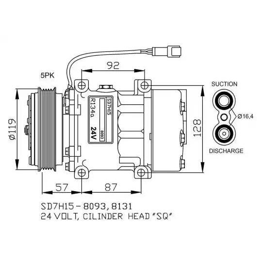 32731G - Kompressor, klimatanläggning 