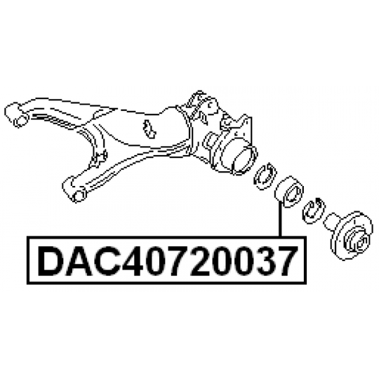 DAC40720037 - Pyöränlaakeri 