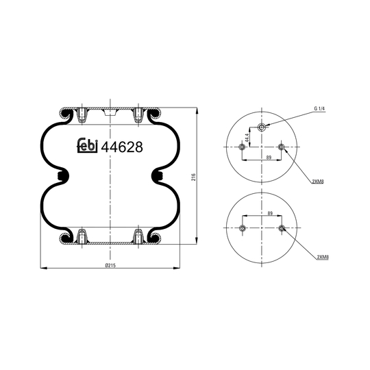 44628 - Metallipalje, ilmajousitus 