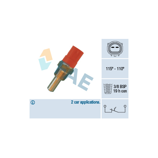 36400 - Temperatuurilülitus, radiaatorivent. 