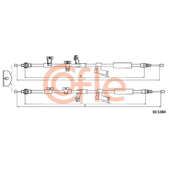 10.5384 - Cable, parking brake 