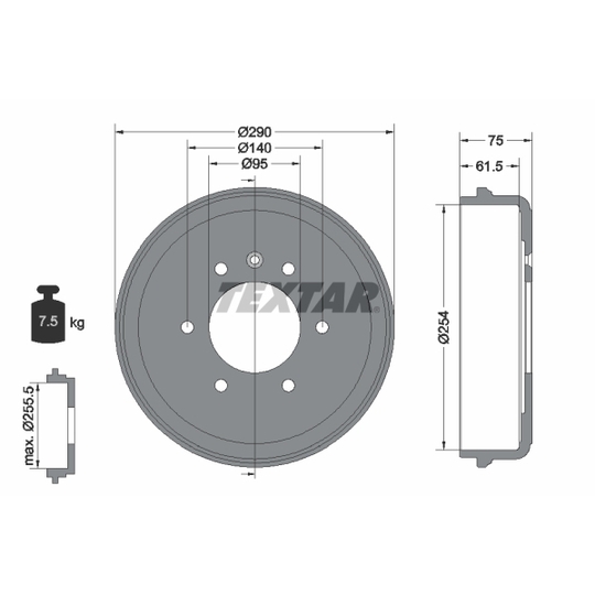 94016800 - Brake Drum 