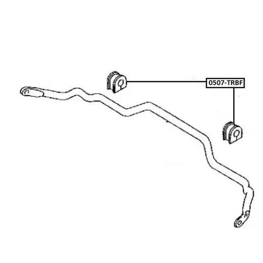 0507-TRBF - Bearing Bush, stabiliser 